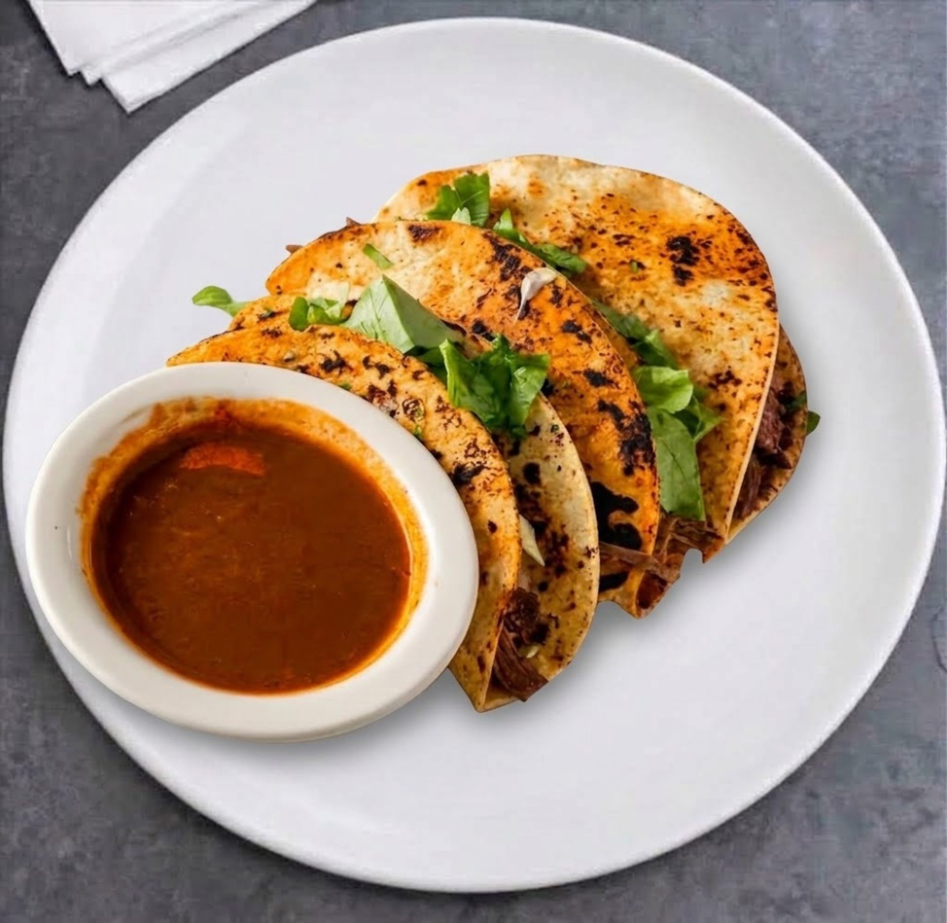 Birria tacos and handmade pupusas